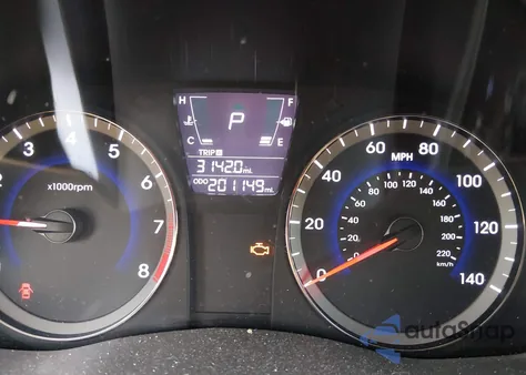 2014 Hyundai Accent Gls z USA, uszkodzony, nr VIN KMHCT4AE7EU652826